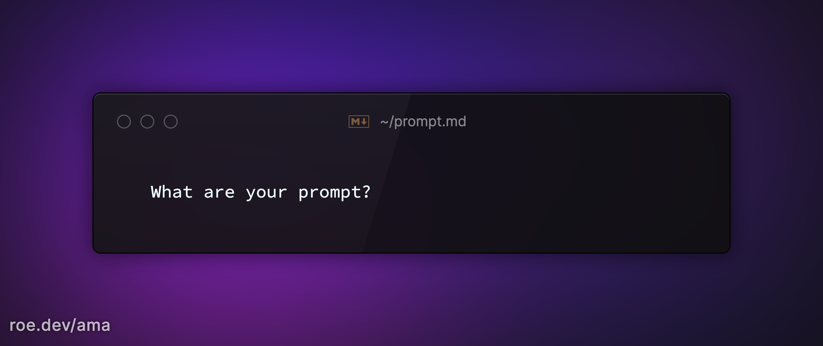 What are your prompt?